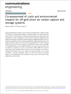 Co-Assessment of Costs and Environmental Impacts for Off-Grid Direct Air Carbon Capture and Storage Systems